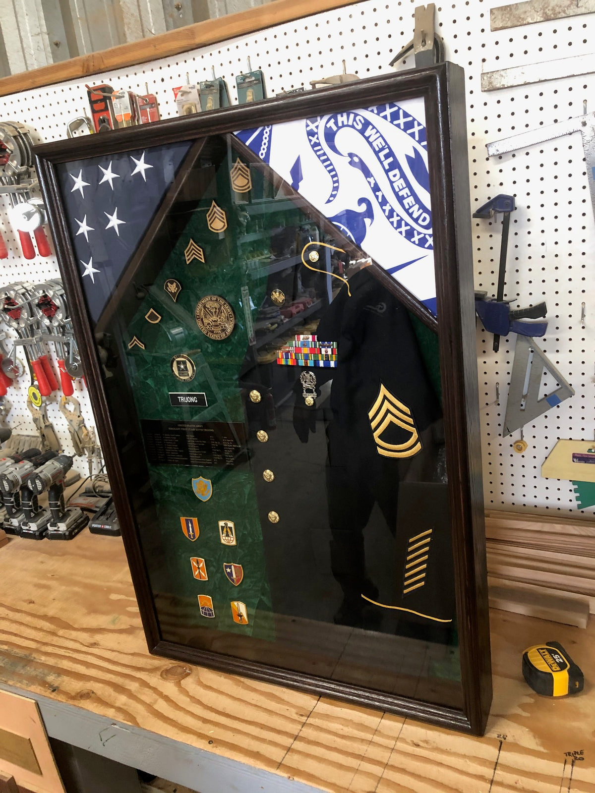 24 x 36 Military Uniform Shadow Box