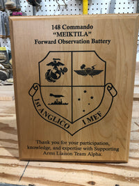 Wooden Engraved Plaque