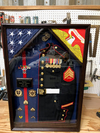 24 x 36 Military Uniform Shadow Box