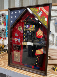 24 x 36 Military Uniform Shadow Box