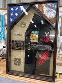 24 x 36 Military Uniform Shadow Box