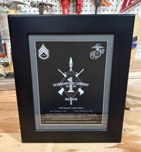 11 x 14 Black Frame Plaque