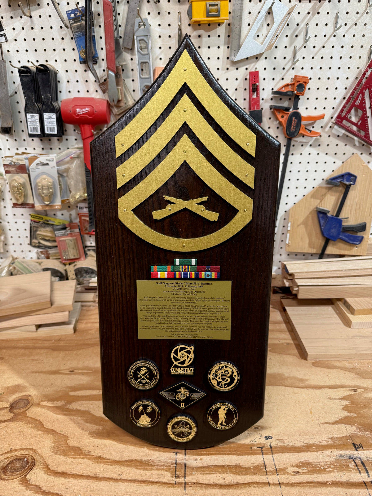 Wooden Rank Chevron