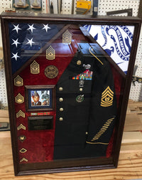 24 x 36 Military Uniform Shadow Box