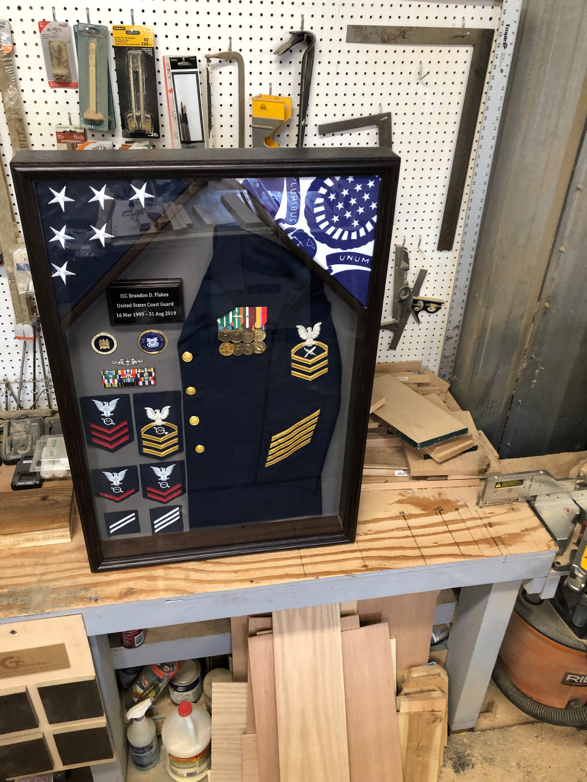 24 x 36 Military Uniform Shadow Box