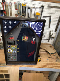24 x 36 Military Uniform Shadow Box
