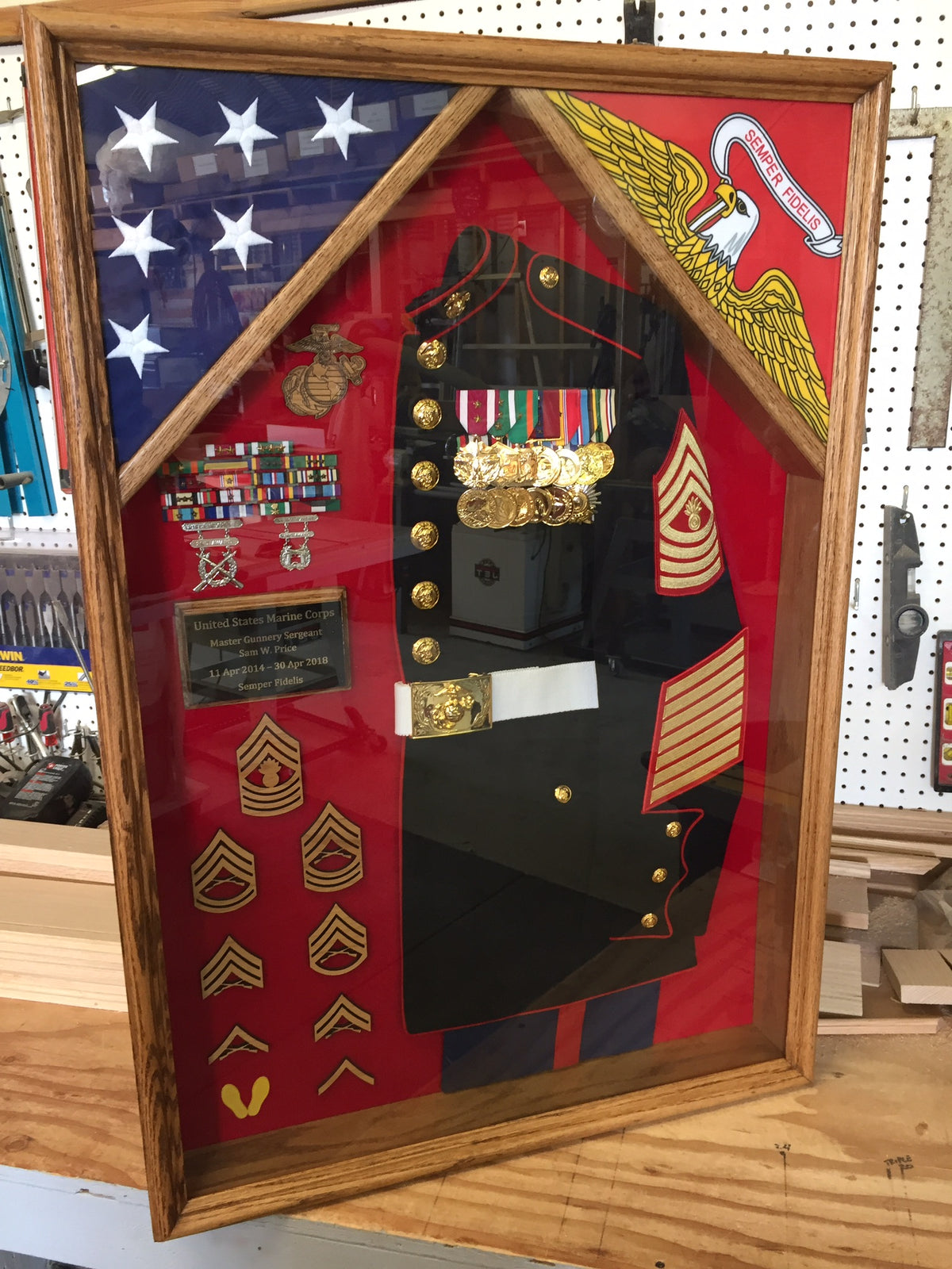 24 x 36 Military Uniform Shadow Box