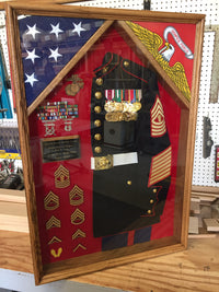 24 x 36 Military Uniform Shadow Box