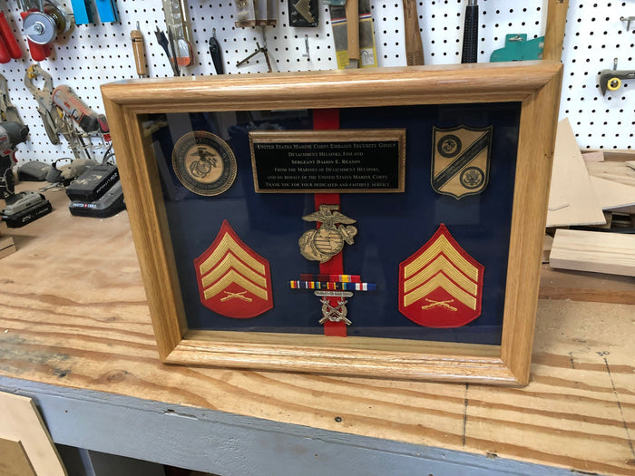 12 x 16 Shadow Box with Engraved Plaque