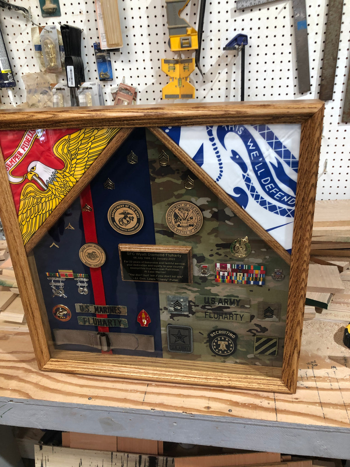 24 x 24 Military Shadow Box