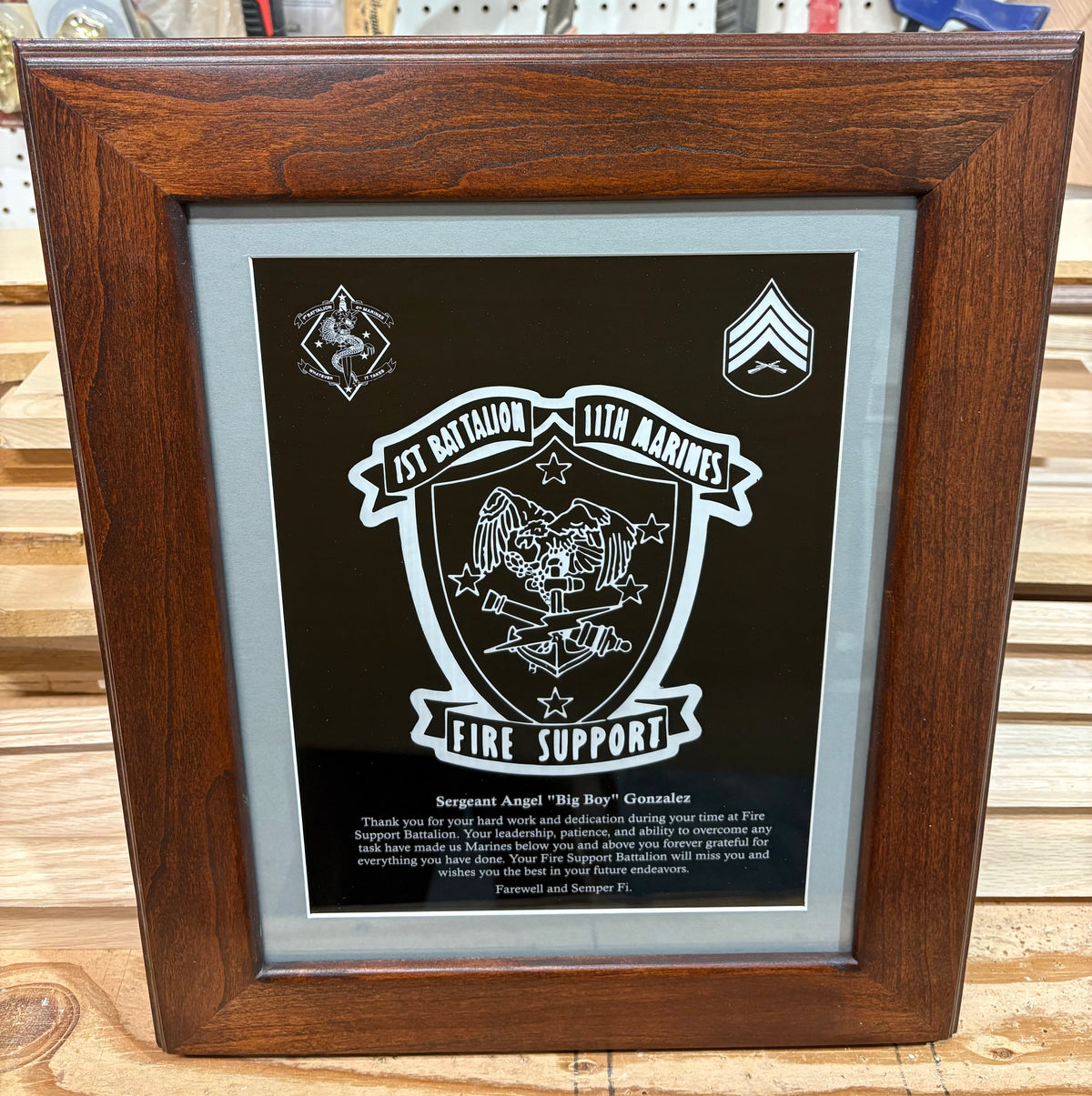 11 x 14 Classic Frame Plaque
