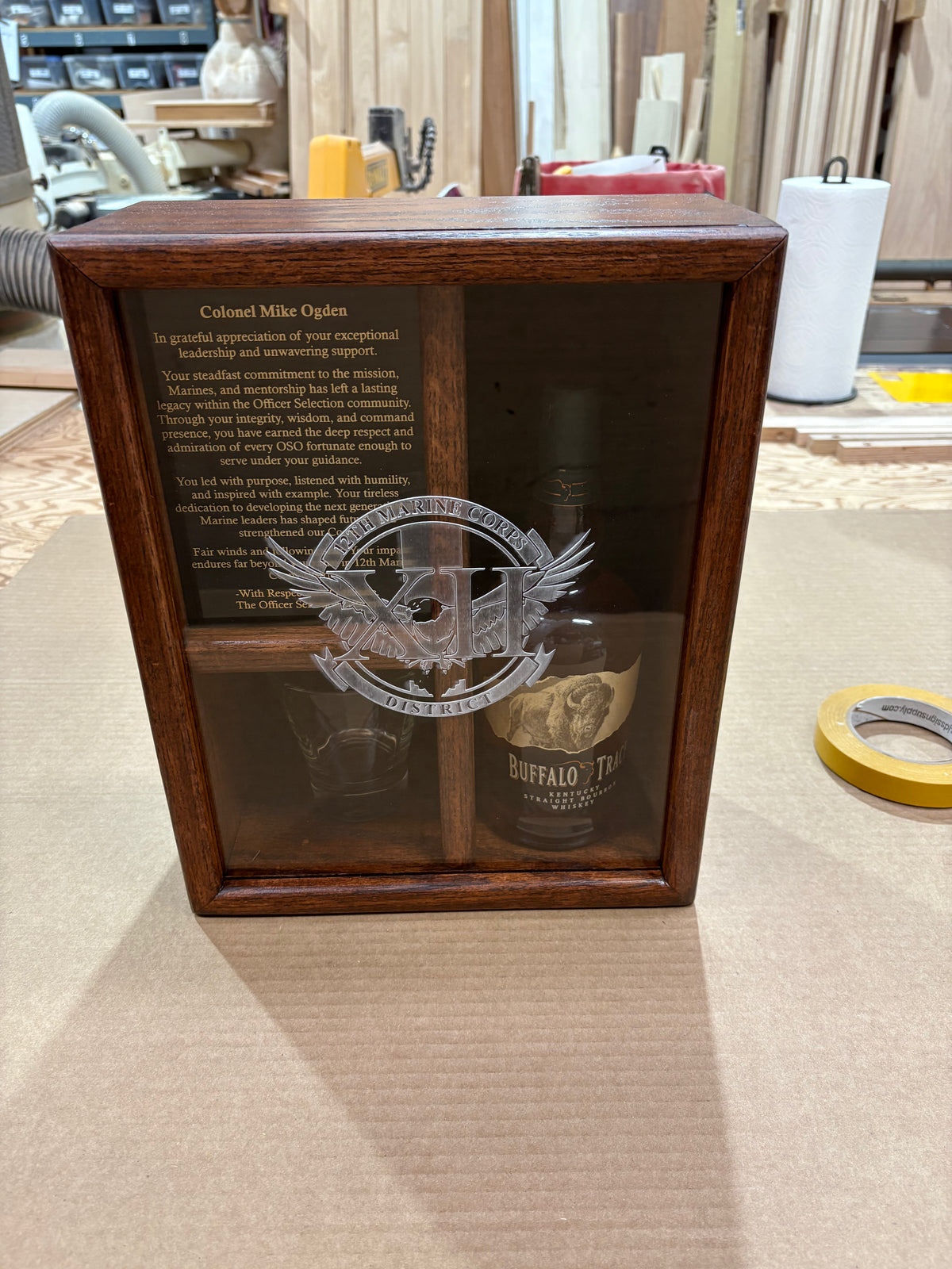 Liquor Bottle Display Case