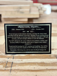Engraved Plaque