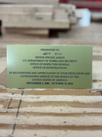 Engraved Plaque