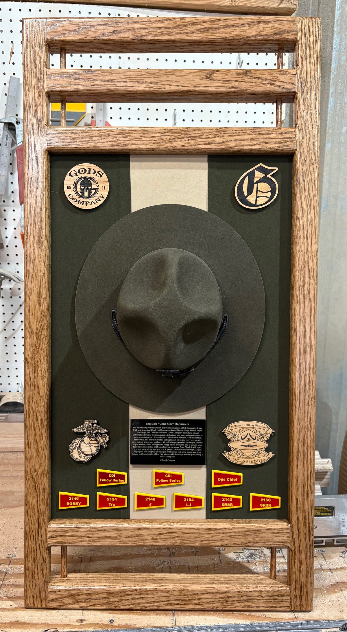 Drill Instructor Plaque