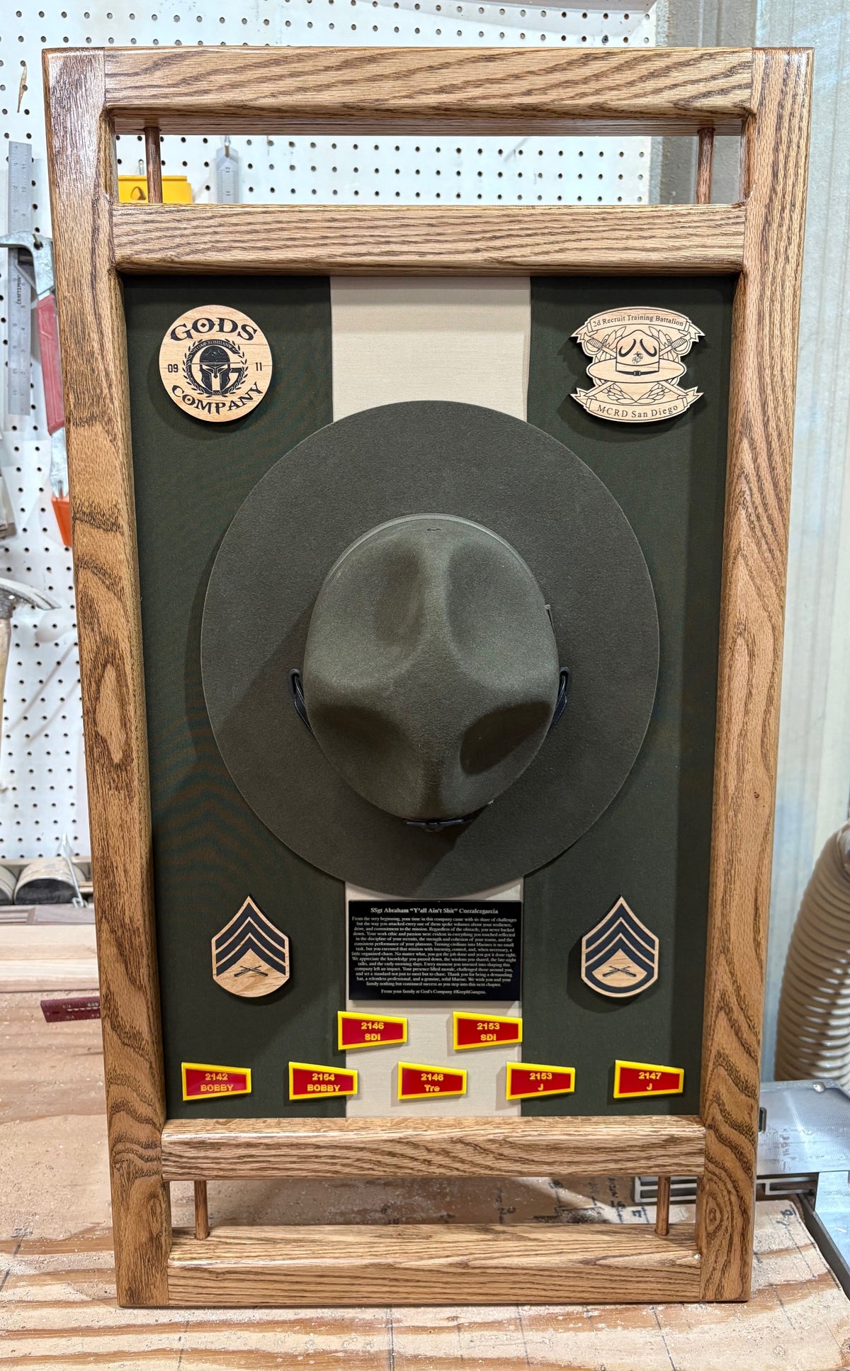 Drill Instructor Plaque