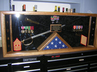 Military Sword Shadow Box Display Case (LOCAL Pickup Only)