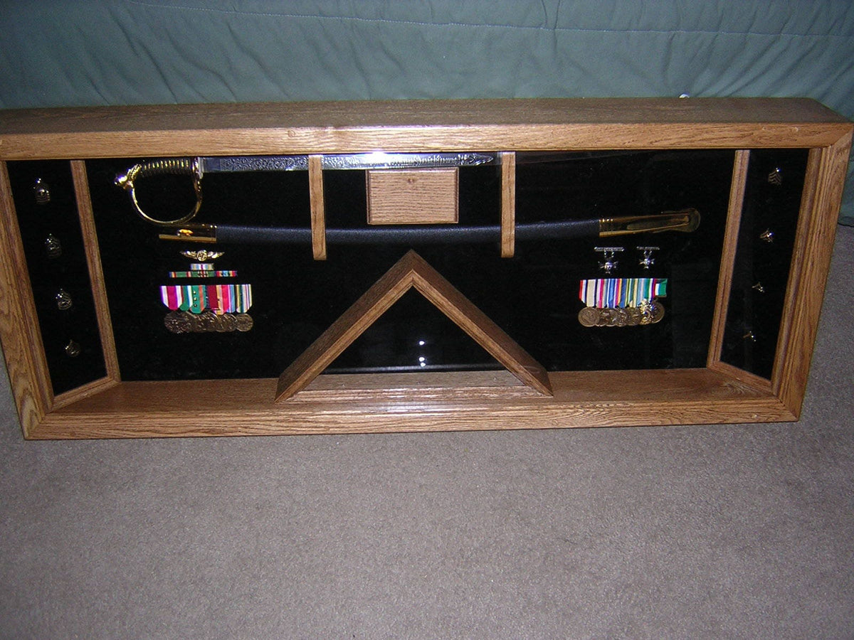 Military Sword Shadow Box Display Case (LOCAL Pickup Only)