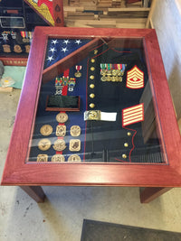 Military Coffee Shadowbox Table (LOCAL Pickup Only)