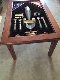 Military Coffee Shadowbox Table (LOCAL Pickup Only)