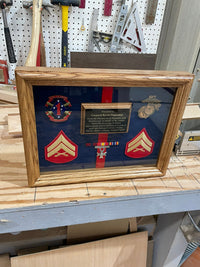 12 x 16 Shadow Box with Engraved Plaque